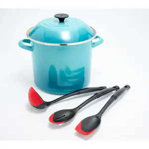 Le Creuset 10-qt Enamel-on-Steel Stockpot with (3) Tools