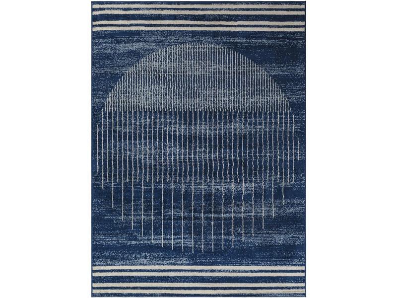 Livabliss FSA2371-67RD Floransa Modern Machine-Woven Durable Polypropylene Round High-Traffic Living Room Home Decor Rug, 6 Ft. 7 In. X 6 Ft. 7 In. (78.74" W x 78.74" L) Multi-Color Contemporary Rug Style Indoor Textile
