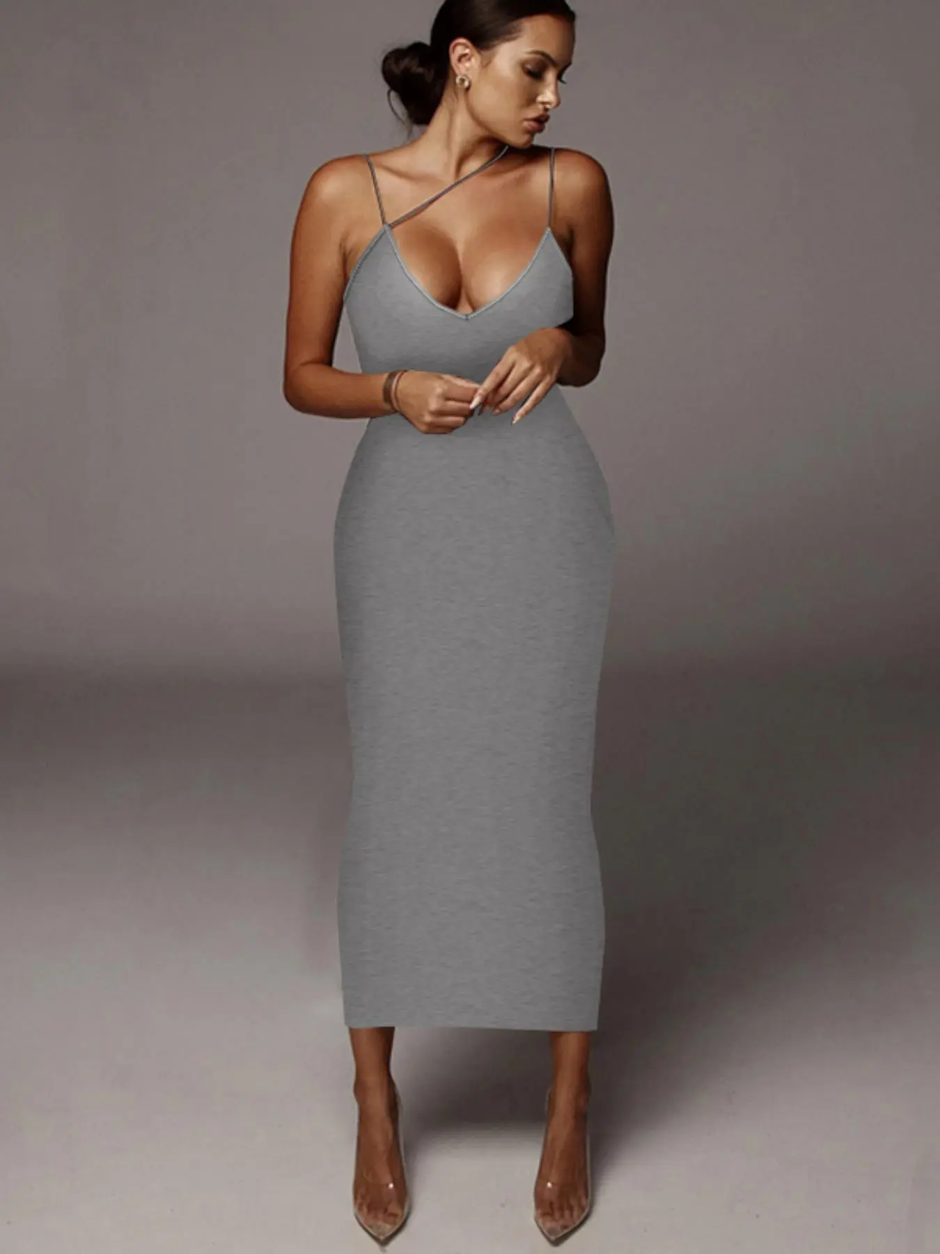 grey cami bodycon dress Dresses | Cami Bodycon Dress in Grey