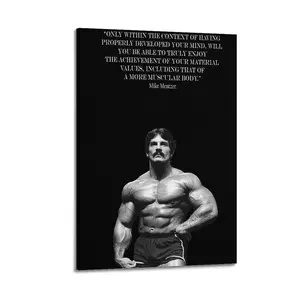 Mike Mentzer Canvas Painting Oil Painting Wall Art Canvas Poster Decorative Painting Corridor Decoration Home