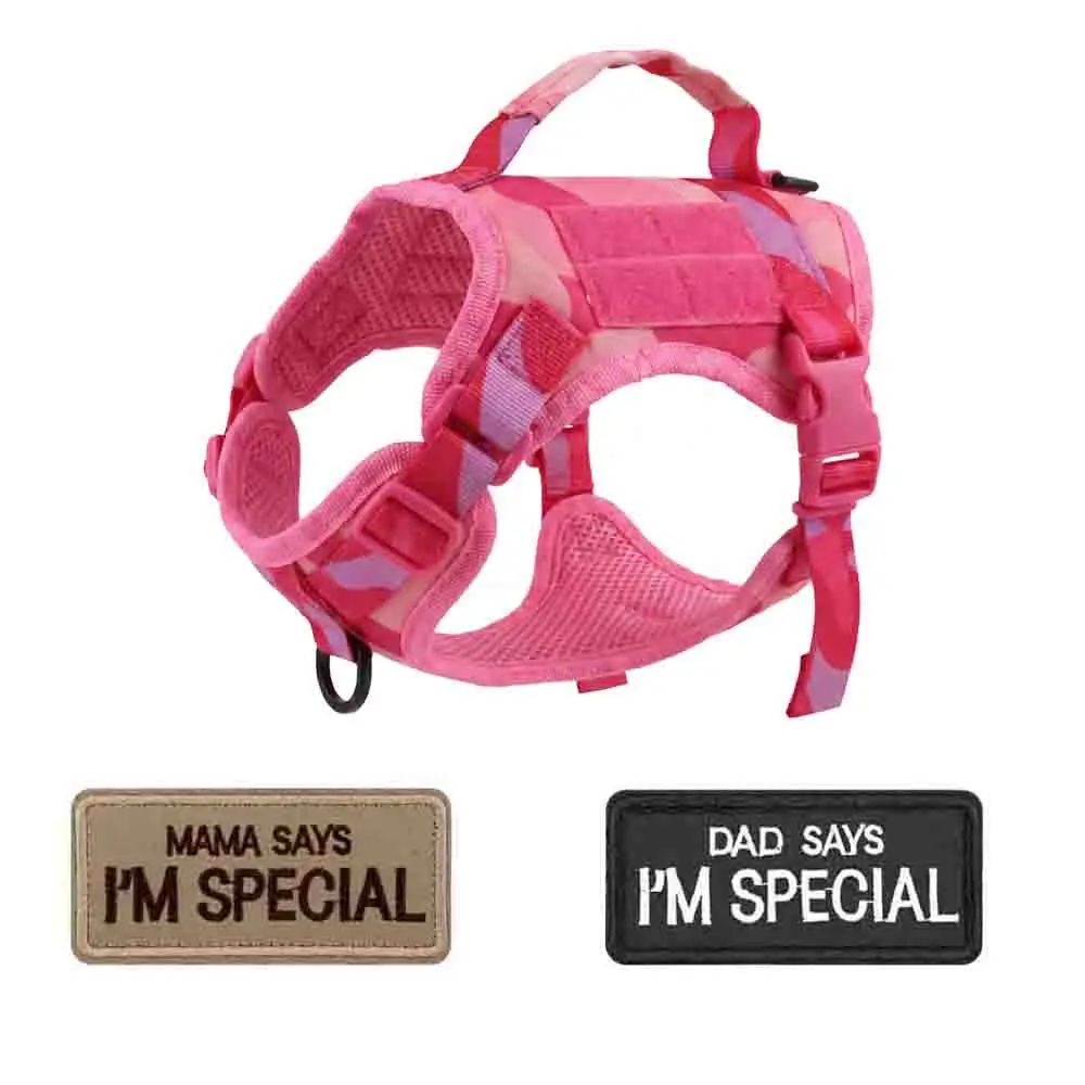 Pink camouflage Harness