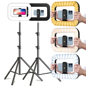 Selfie Light with Rotatable Stand & Phone Holder, 1 Count Portable Mini LED Fill Light for Phone Photography, Computer Video Conference Ring Light