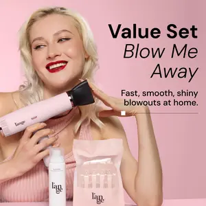 L'ANGE HAIR -  Blow Me Away Value Set - Le Styliste Luxury Salon Dryer, Glass Hair Thermal Blowout Primer, Alligator Hair Clips