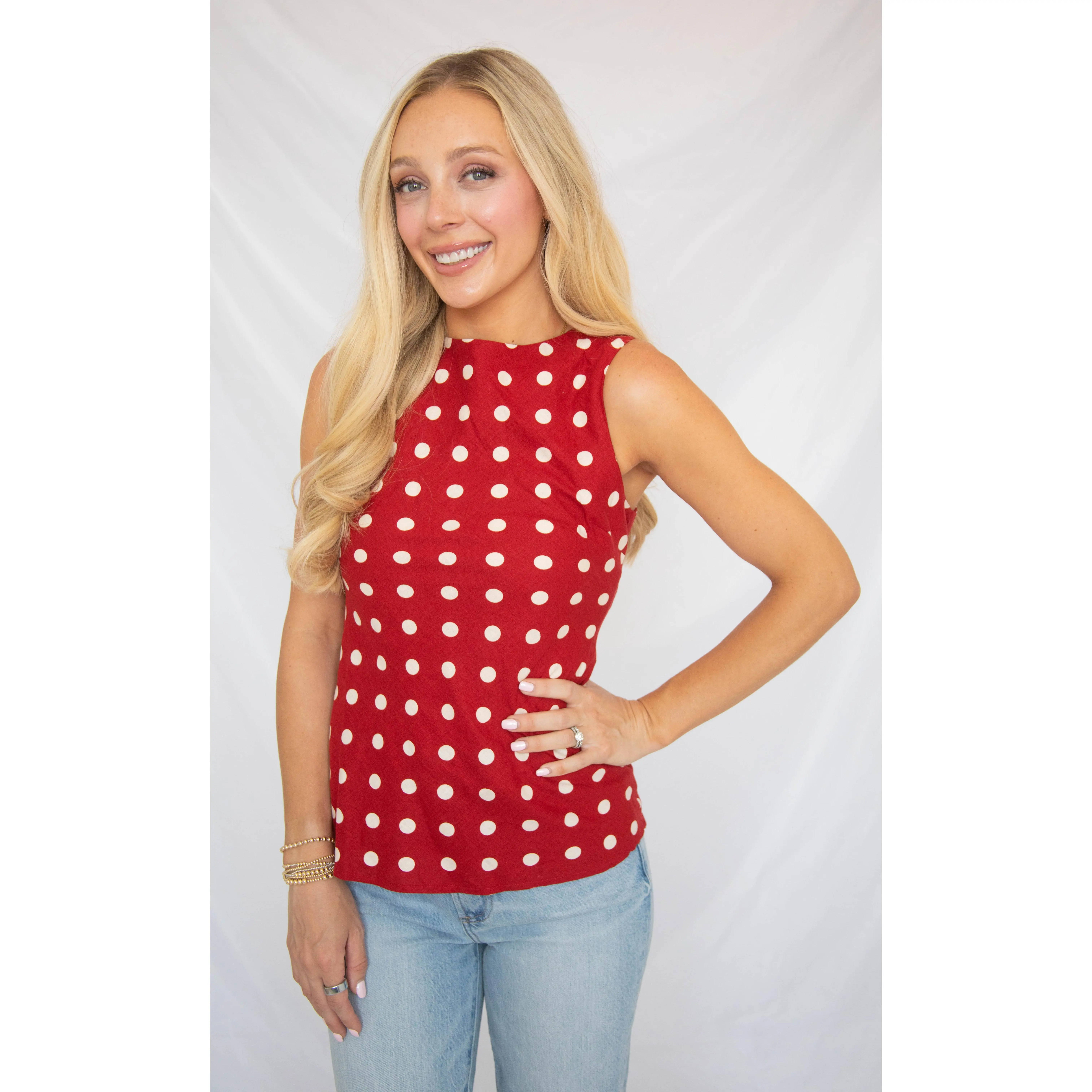 take me out polka dot top