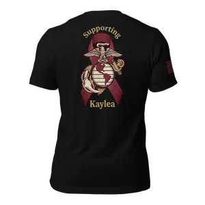 Supporting Kaylea USMC Unisex t-shirt