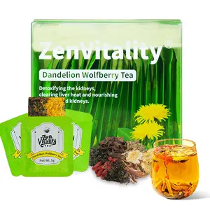 Kidney Tea Formula Dandelion Wolfberry Tea, Natural 7-Herb Blend Kidney Tea for Men and Women Herbal Health Tea
