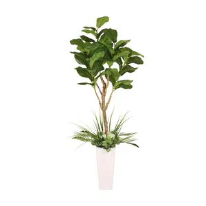Puleo International 6 ft. Artificial Fiddle Leaf Ficus Tree