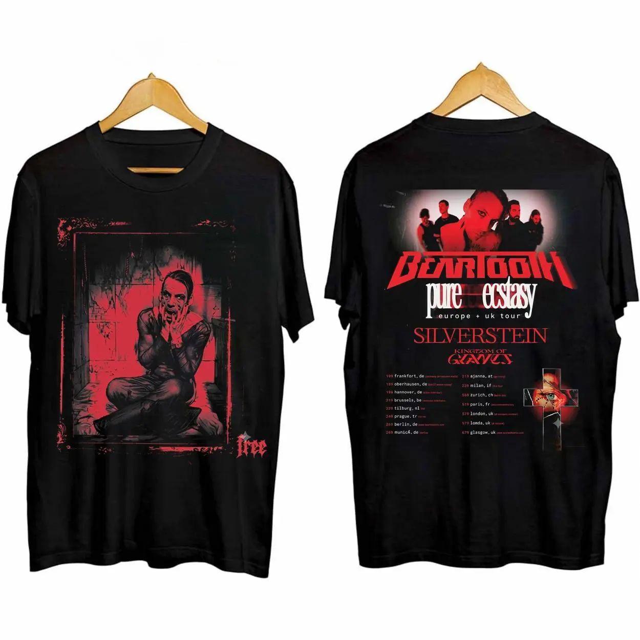 Beartooth Tour 2026 The Surface Inspired T Shirt Gift For Fans Metalcore Band Tee