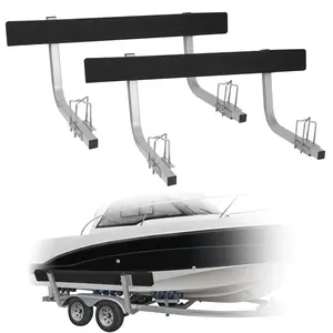GARVEE Boat Trailer Guides: Adjustable 60" & 40" Poles with Durable Galvanized Steel, Carpet-Padded Boards for Marine Use, Perfect for Skiing, Fishing, and Sailing with Included Mounting Parts.