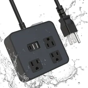 Surge Protector Power Strip with USB Ports and Electrical Outlets for Safe Power Distribution