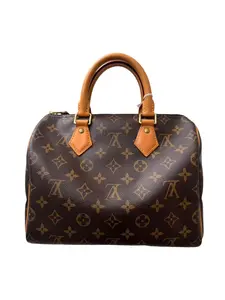 Pre-owned Louis Vuitton leather Tote Bags Speedy 25 in the classic Monogram coated canvas