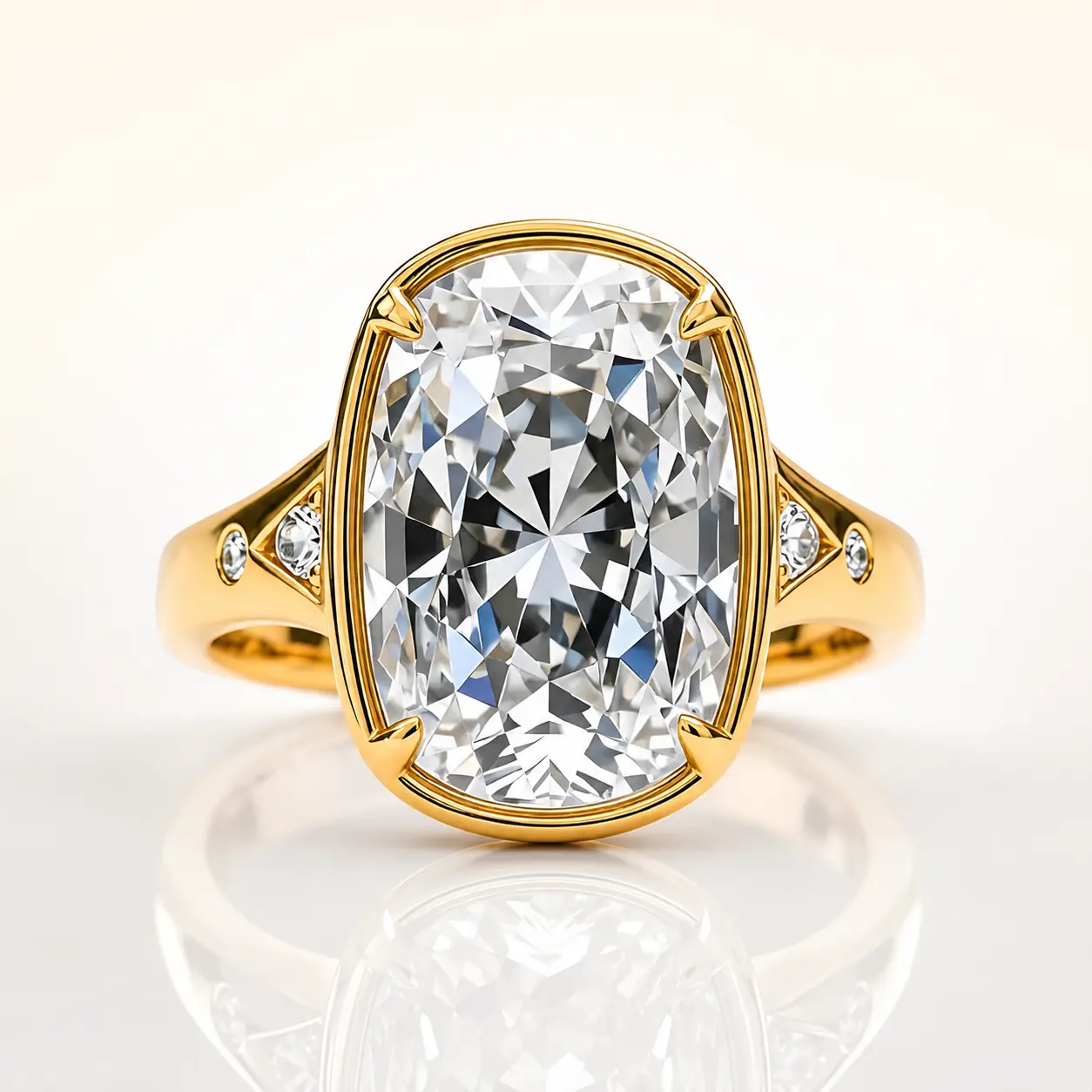 Women's 3CT Multi-Stone Moissanite Cluster Ring in Silver, Classic Luxury Design, Romantic Glam Gemstone Shine Statement Jewelry, Gemstone Shine Rings