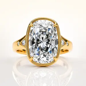 Women's 3CT Multi-Stone Moissanite Cluster Ring in Silver, Classic Luxury Design, Romantic Glam Gemstone Shine Statement Jewelry, Gemstone Shine Rings