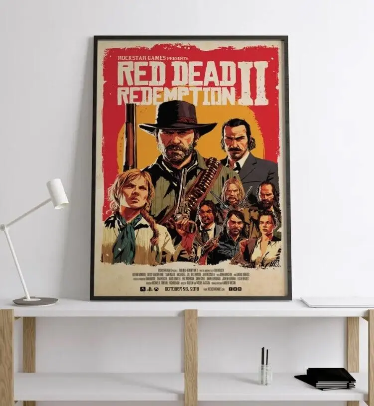 Red Dead Redemption 2 Poster Rdr 2 Poster Video Game Poster 45743 465 ...