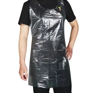 Adult Clear Plastic Aprons -  100 Count Options | Waterproof Cooking, Painting & Outdoor Dining Aprons for Men & Women