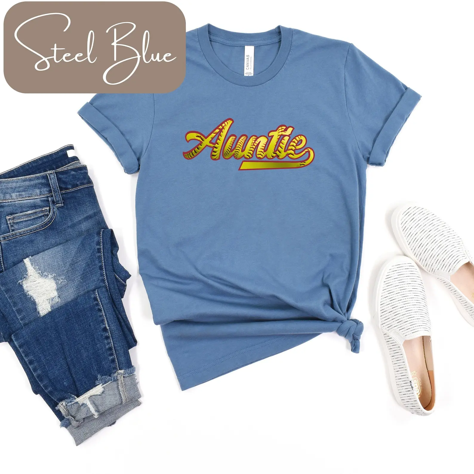 Softball Auntie T-Shirt, Softball Auntie T-shirt, Cute Softball Aunt Shirt, Gift for Softball Aunt, Softball Season Shirt, Softball Aunt
