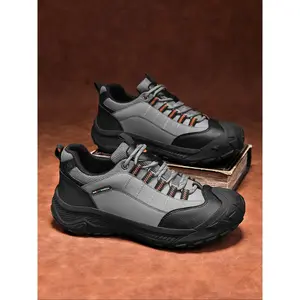 Men’s fashion hiking shoes, outdoor casual safety boots, breathable non-slip mountain shoes, new fall/winter style, daily wear, trekking camping shoes