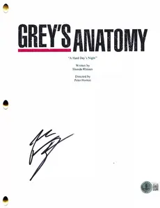 Patrick Dempsey Authentic Autographed Grey's Anatomy Script