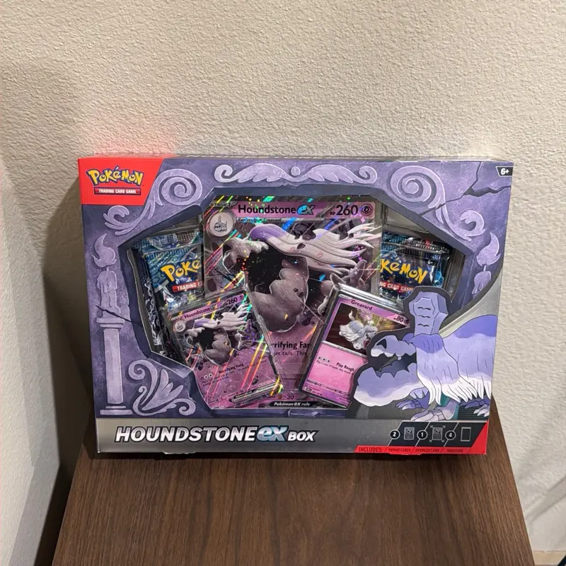 Pokmon TCG: Houndstone ex Box - Official Trading Card Game Collectible  Featuring Houndstone EX Card and More pokemon - TikTok Shop