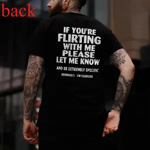 If You're Flirting With Me Please Let Me Know T-shirt, Basic Tee, Basic Cotton Crewneck. Classic Fabric