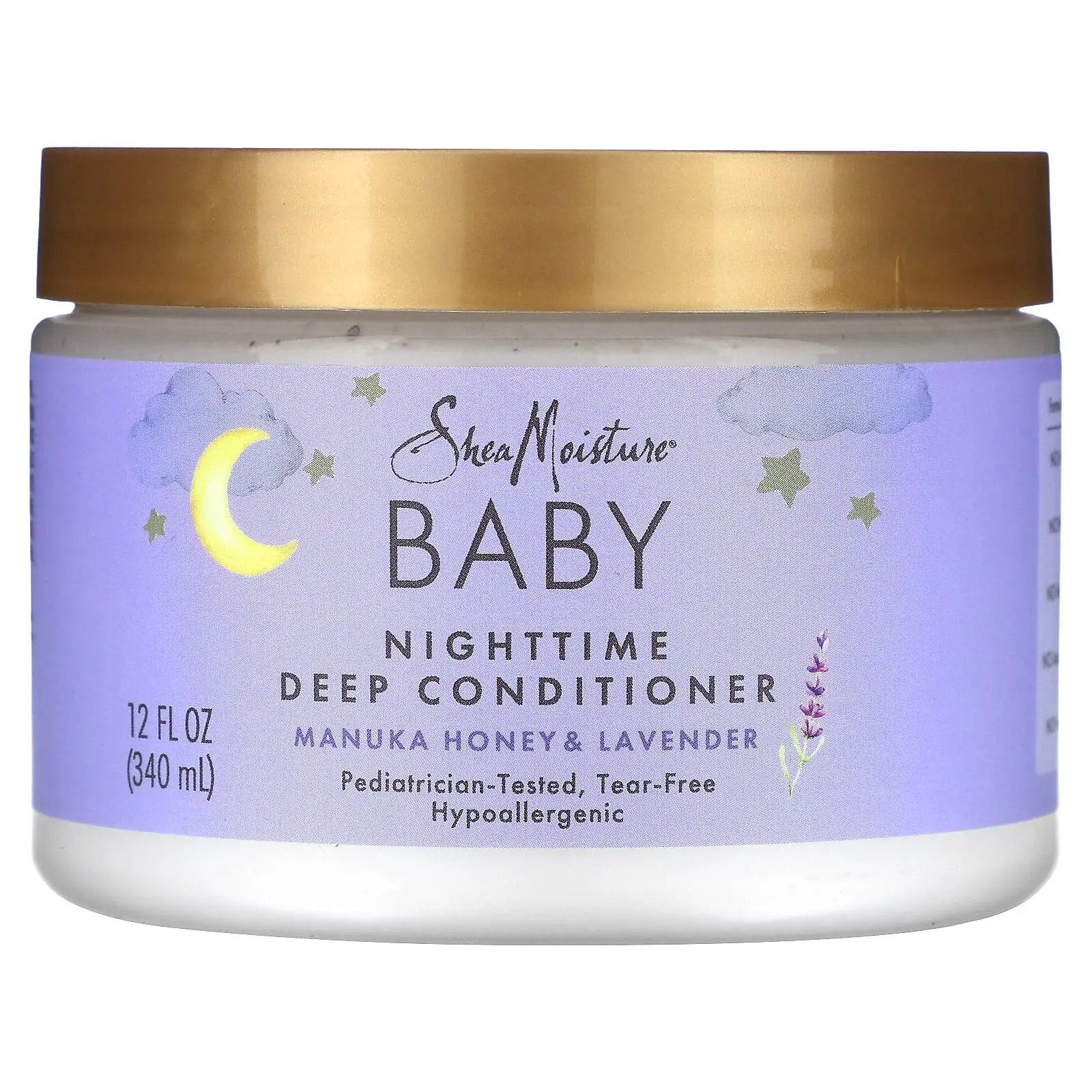 SheaMoisture Baby, Nighttime Deep Conditioner, Manuka Honey & Lavender, 12 fl oz (340 ml)