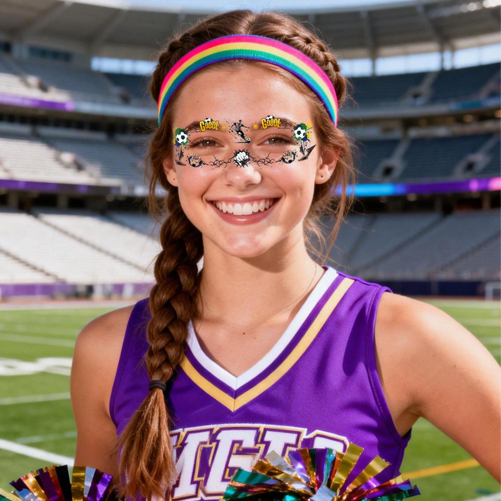 Cross-border supply World Cup football tattoo stickers, temporary face tattoo stickers for fans and cheerleaders to support the event