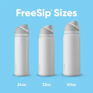 FreeSip Insulated Stainless Steel Water Bottle with Straw for Sports, Travel, and School BPA-Free Sports Water Bottle Drinkware Flasks
