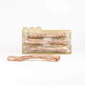 Freeze-dried Rabbit Spine Pet Treats, Naturally Rich in Chondroitin and Collagen, Supplements Calcium and Strengthens Bones, Protects Joints, Dental Care, Suitable for Dogs and Cats.