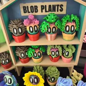 Live Pick 3D  printed Plants and Flowers  Figurines Box Set - Customizable Size - TikTok Live, 3D Printing Figurines