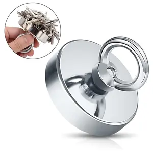 350lbs Heavy-Duty Neodymium Retrieval Magnet with Countersunk Mount – The Ultimate Tool for Underwater Recovery, Metal Detecting & Outdoor Salvage Missions