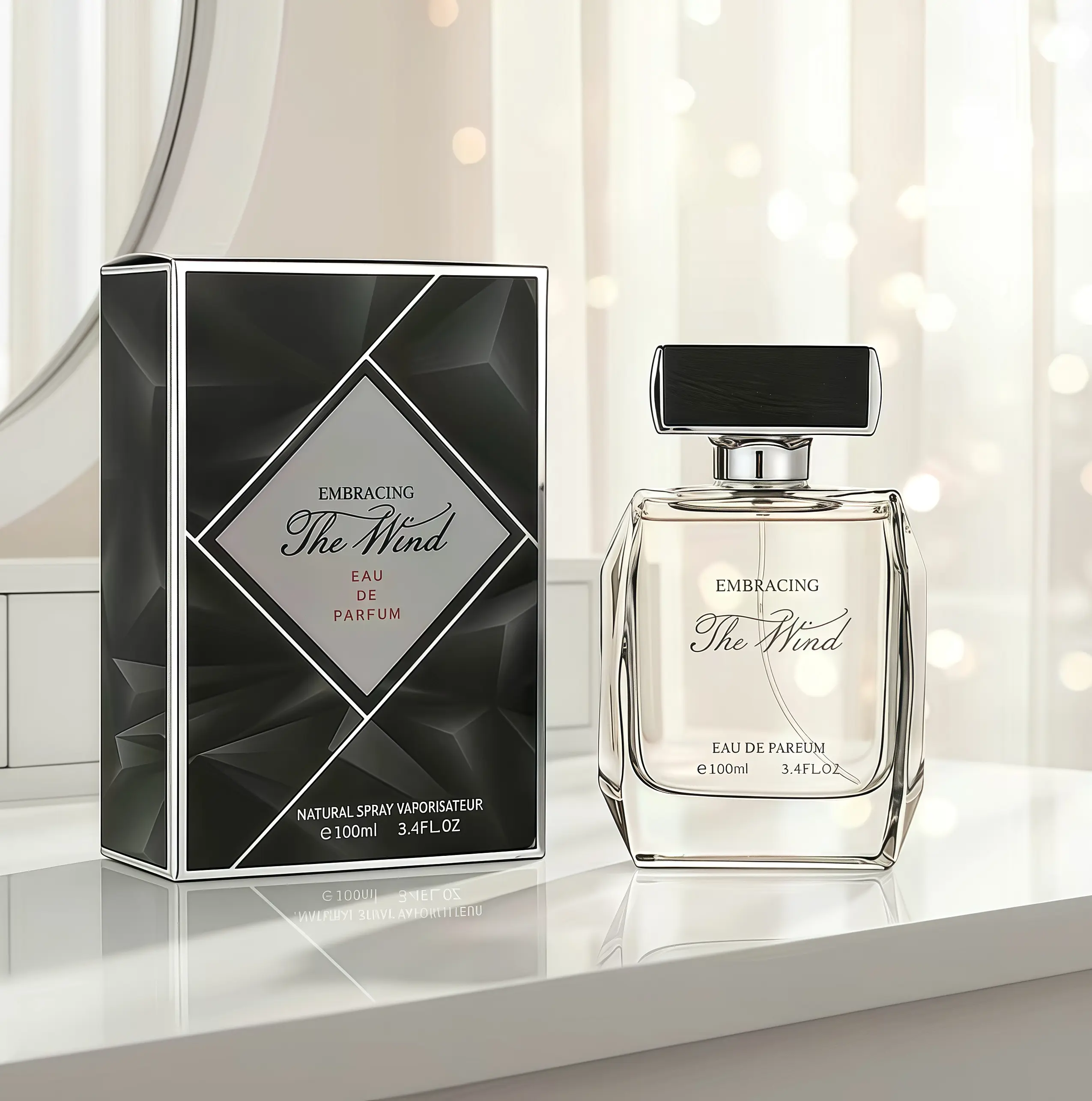 Embracing The Wind Ladies EDp| 100ml/3.4FL.0Z|long lasting perfume|Orange neroli red currant magnoliaosmanthus patchouli musk cognac layeredscent | Gentle pure fragrance | Light breezyaroma brings wind comfort |Long-wearingscent for women or men