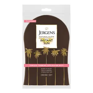 Jergens Natural Glow Body Applicator Mitt for Easy Tan - Reusable & Mess-Free Tanning Product Application - Self Tanner Lotion