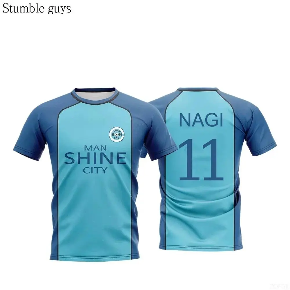 Anime Manshine City Uniform Boys Shirt T-shirt NAGI Japanese Anime Role Playing Top Men's and Women's Maillot Jersey