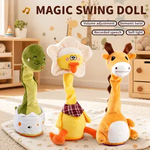 Dancing Talking  Animal Toys - Electronic Rattle for Kids - Repeat Mimicking - Musical Sensory Plush Toy - Easter Gift,  Ideal Gift for Children's Day Birthday ，Baby Toy Gift for Girls and Boys