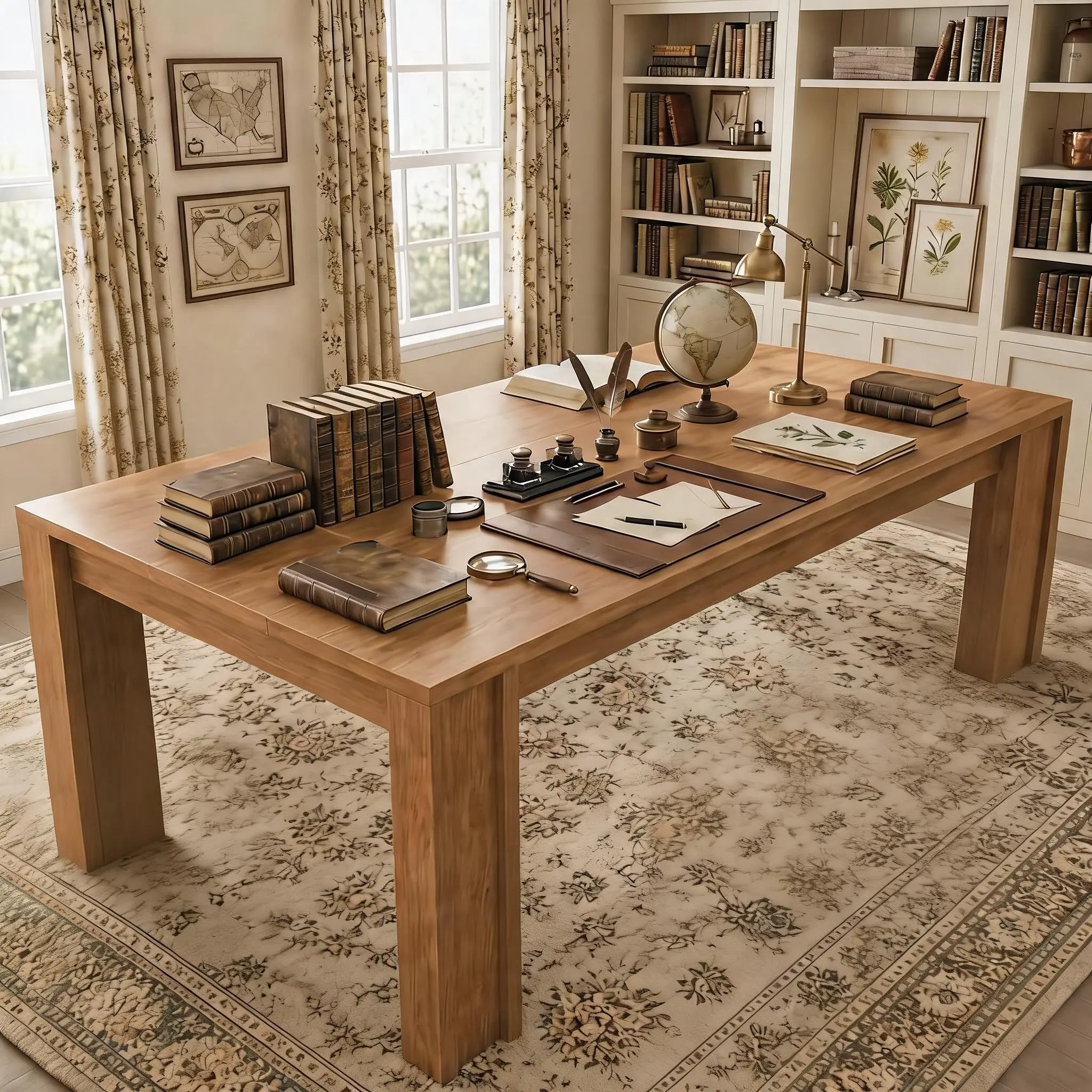 71" Farmhouse Rectangular Dining Table - Sturdy Wood Frame, Wide H-Legs, Thick Top, Built for Rock-Solid Stability, Ample Space for 6-8 People, for Festive Parties & Casual Gatherings, Assembly Required (No Chairs)