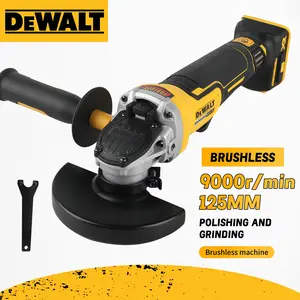DEWALT DCG405 NT 18V Max Brushless Angle Grinder - 125mm Flat Head,8500 RPM,Bare for Metal Cutting,Stone Grinding & Woodworking