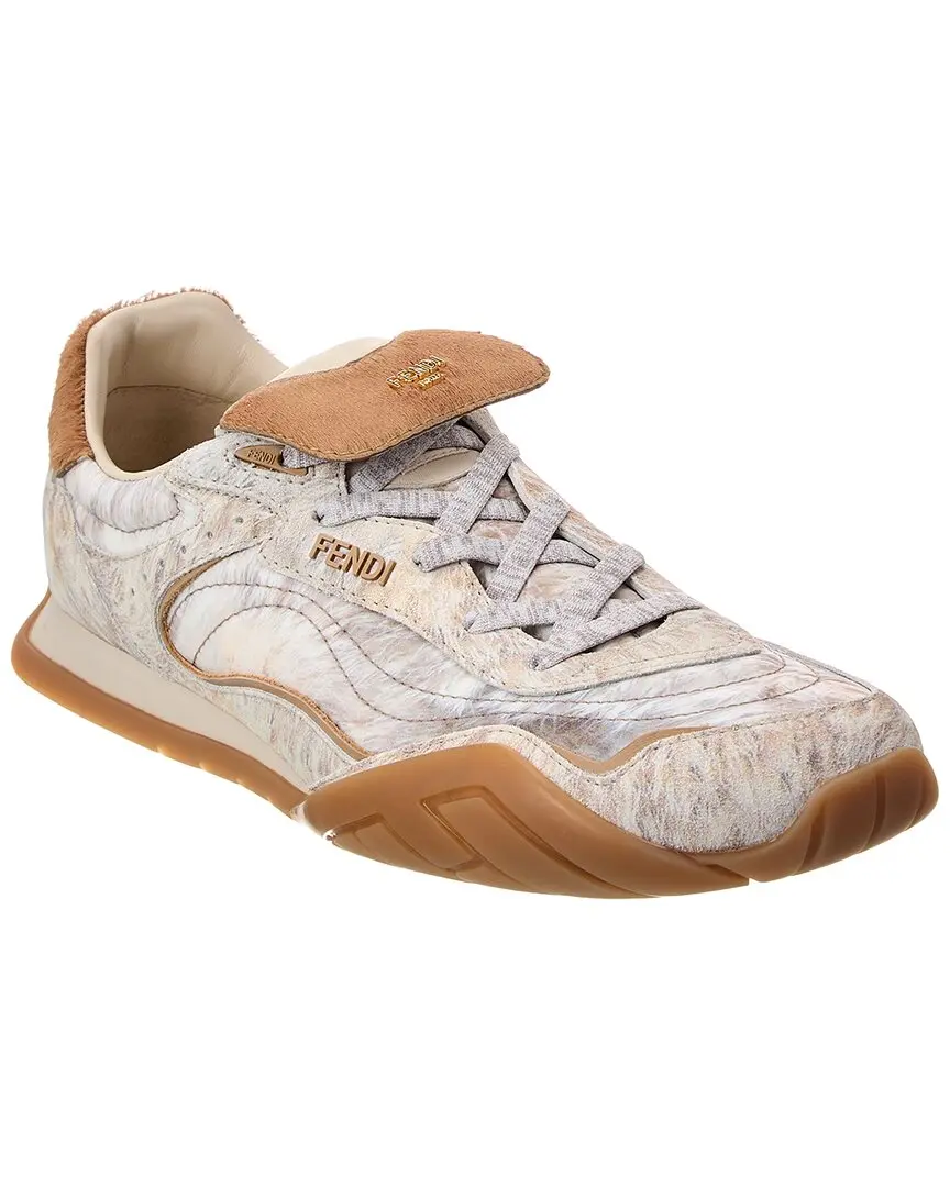 FENDI Wave Plus Suede Sneaker