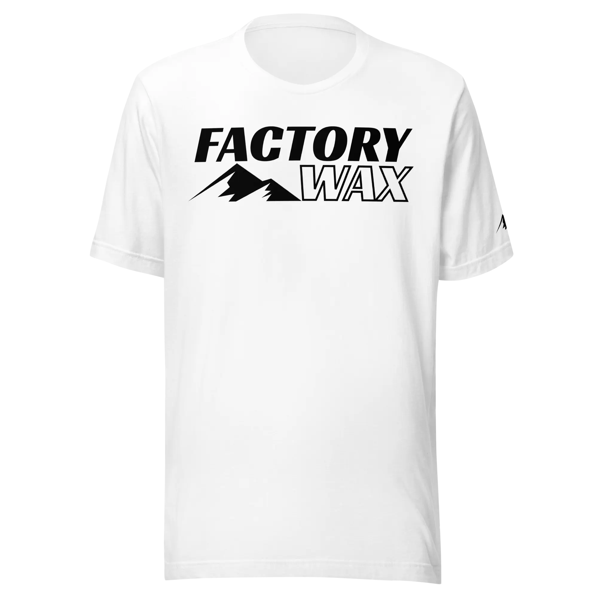Factory Wax Spec White Tee - Fitted Short Sleeve Crew Neck T-Shirt for Women, Soft 100% Combed Cotton, Casual Summer Style