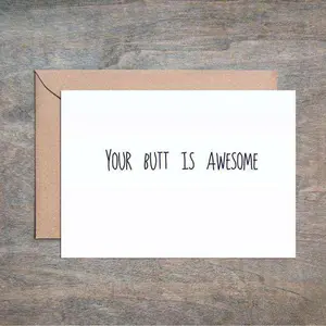 Funny Love Card Your Butt Is Awesome