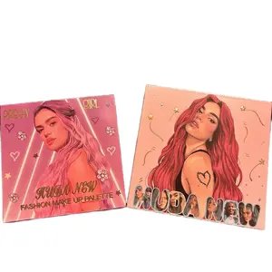 Huda New Karol G eyeshadow, palette, and shimmery lip gloss Glossy Cosmetic Makeup