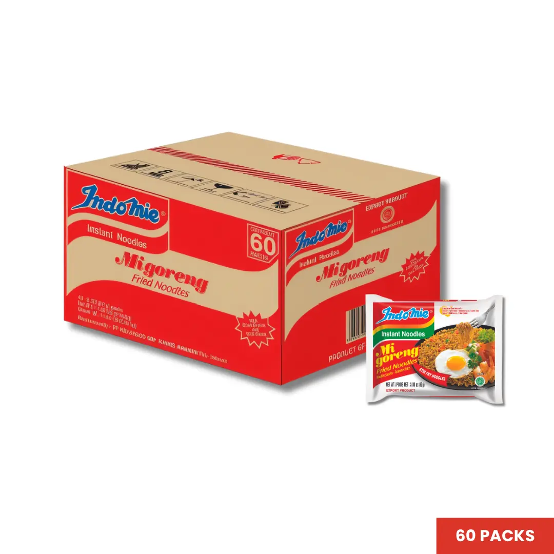 Indomie Mi Goreng Noodles - 60 Pack, Original Single Pack Indomie Mi Goreng Noodles - 60 Pack, Original Single Pack