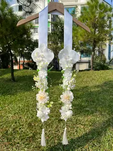 Floral Graduation Lei Stole – Custom Handmade Ribbon Sash, Perfect Grad Gift