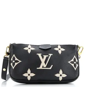 Pre-owned Louis Vuitton material Messenger Bags Multi Pochette Accessoires Bicolor Monogram Empreinte Giant by Rebag