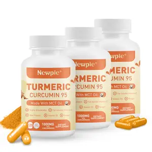 Turmeric Curcumin | Pure Turmeric Curcumin Supplement 1000mg | 95% Curcuminoids with Bee Propolis, Ginger, MCT Oil, Fat Soluble Vitamin C | 120 Capsules