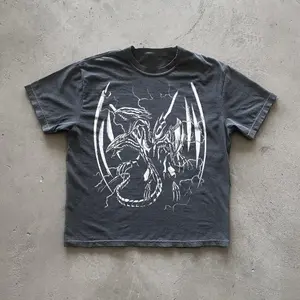 y2k Blue Eye T-Shirt, Cybersigilism Tee, Graphic Tees Gothic Grunge Y2k Emo Scene Amity Affliction Style Clothes Men Women Streetwear