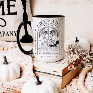 Dragon Bookish Mug Book Lover Fantasy Mug Booktok Things Book Merch Bookish Aesthetic Large Coffee Cups Cozy Reading Mug Book Club