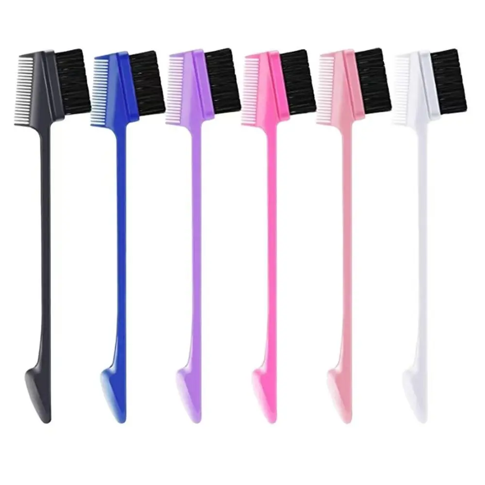 Haloqueen 3-in-1 Hair Edge Brush - Double-Sided Hair Styling Tool for Gentle Styling, Heatless Grooming, Daily Grooming