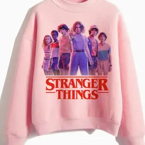 Youth & Adult Cute Stranger Things Graphic Sweatshirt, Unisex Pullover Sweatshirt, Youth Clothing, Adult Clothing PUO