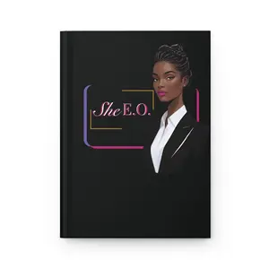 Empowered Woman Journal, Stylish Notebook for Boss Ladies, Motivational Diary for Entrepreneurs, Perfect Gift for Women, She E.O. Design