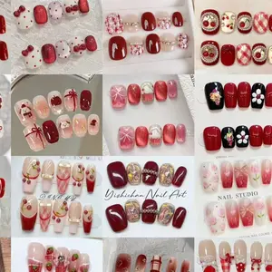 3 Set Random Pick Up Red Theme Press-On Nails box